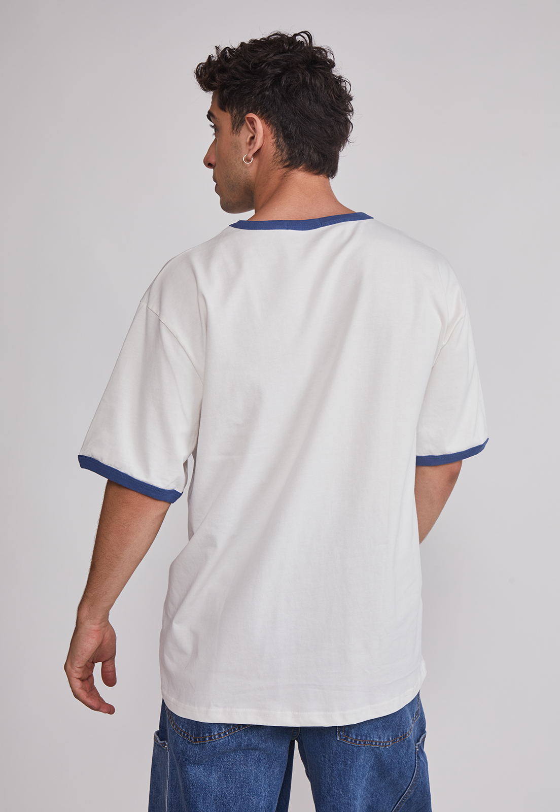 Polera Hombre Contraste Blanco Sioux 2