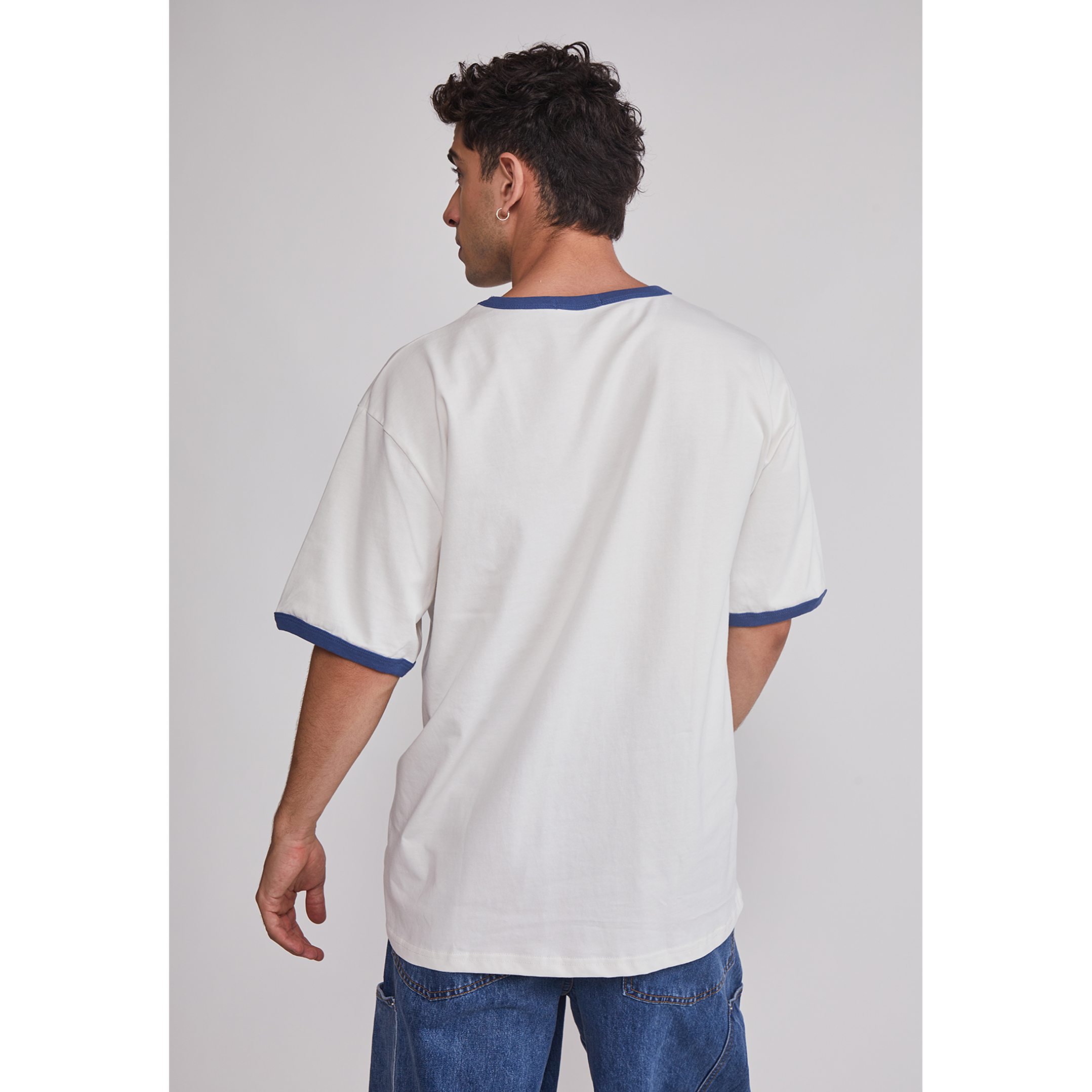 Polera Hombre Contraste Blanco Sioux 5