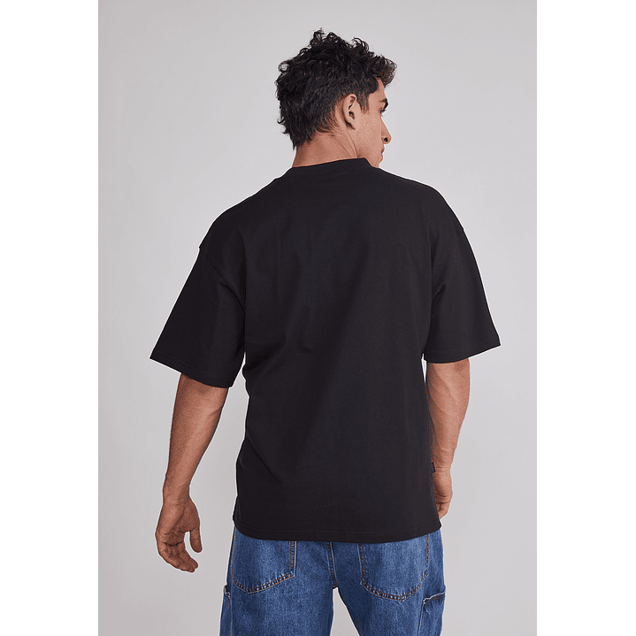 Polera Hombre Bordados Negro Sioux 5