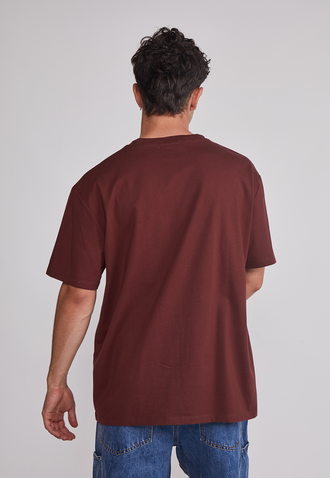 Polera Hombre Basic Lisa Café Sioux 2