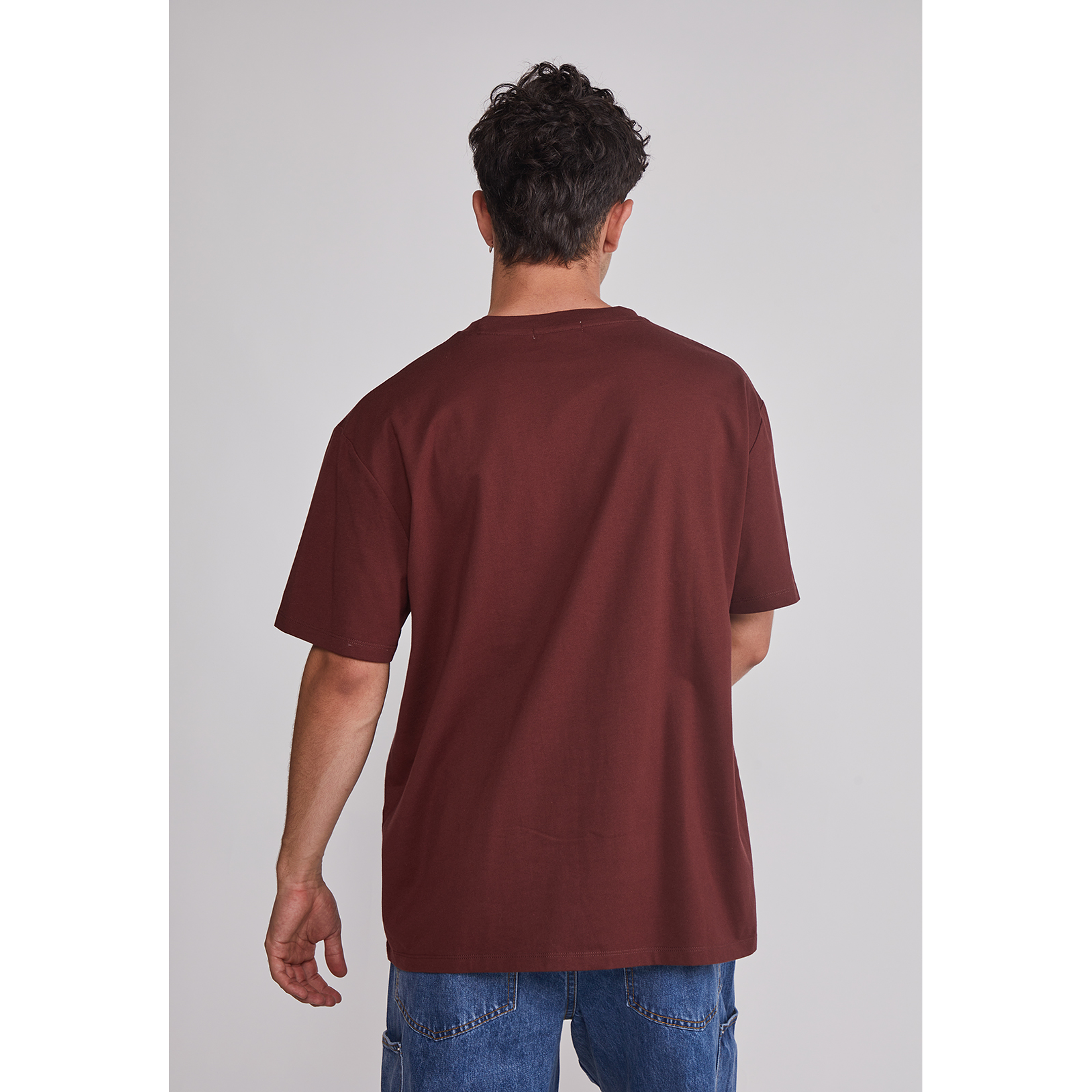 Polera Hombre Basic Lisa Café Sioux 4