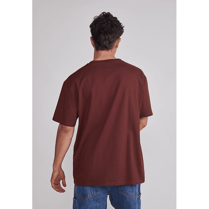 Polera Hombre Basic Lisa Café Sioux 4