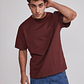 Polera Hombre Basic Lisa Café Sioux - Miniatura 1