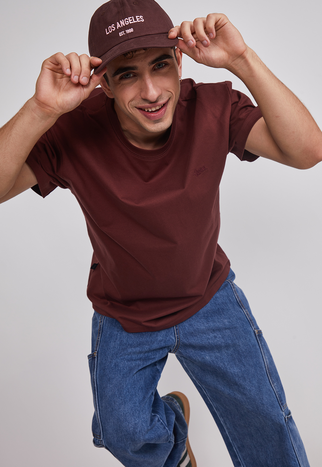 Polera Hombre Basic Lisa Café Sioux 5