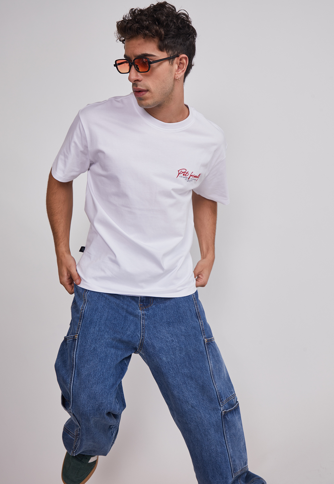 Polera Hombre Pet Friendly Blanco Sioux 4