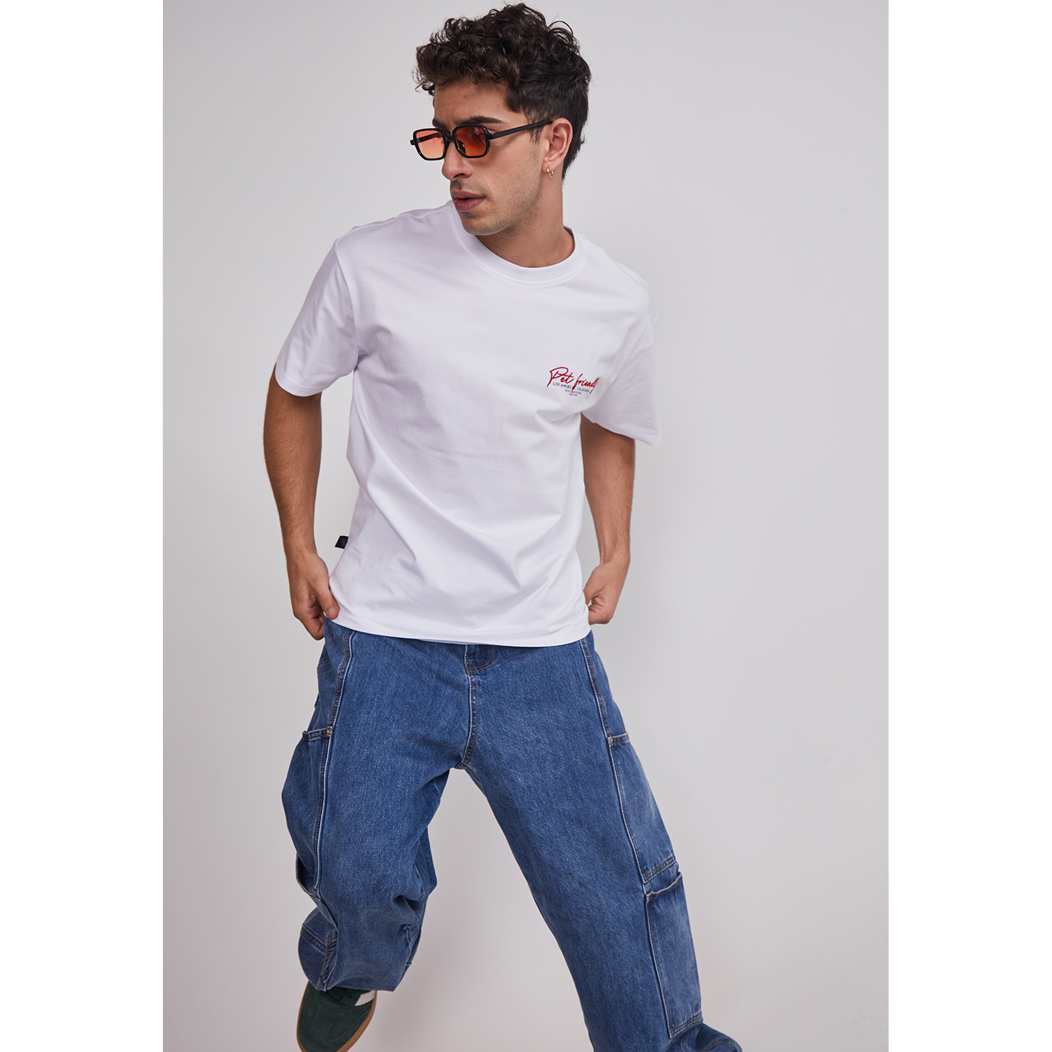 Polera Hombre Pet Friendly Blanco Sioux 4