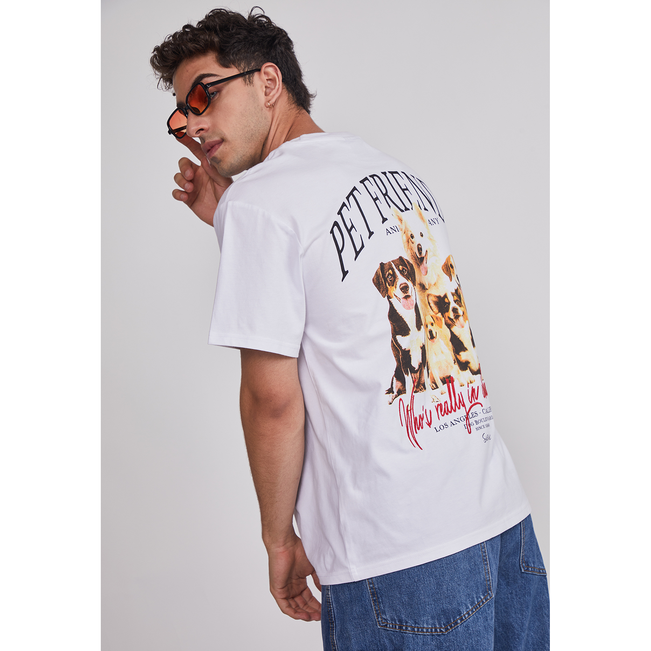 Polera Hombre Pet Friendly Blanco Sioux 6