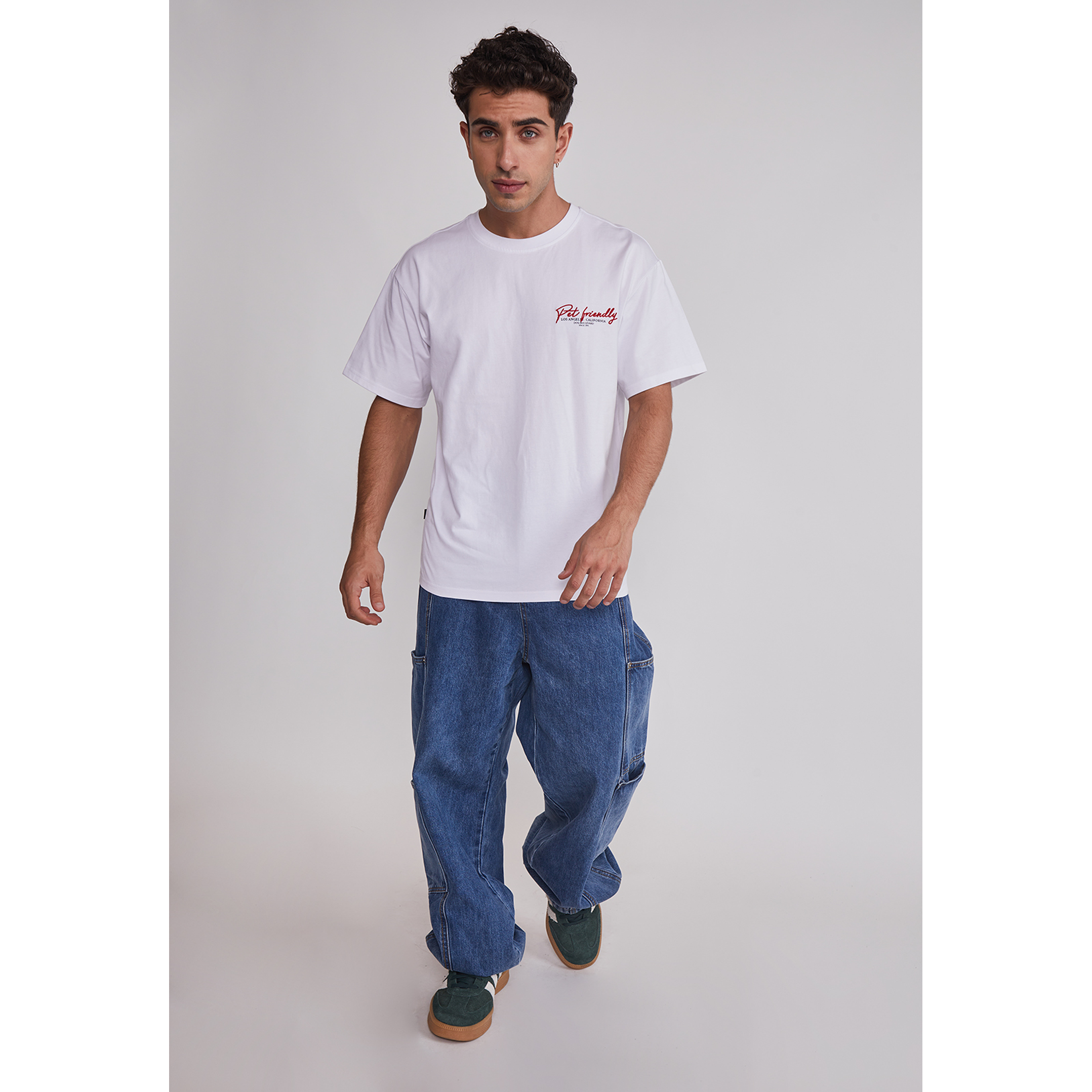 Polera Hombre Pet Friendly Blanco Sioux 2