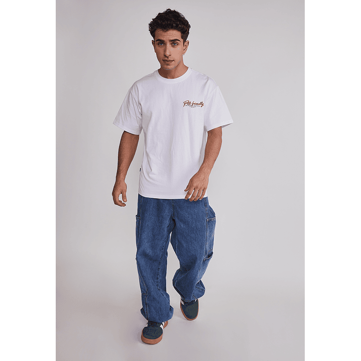 Polera Hombre Pet Friendly Blanco Sioux 2