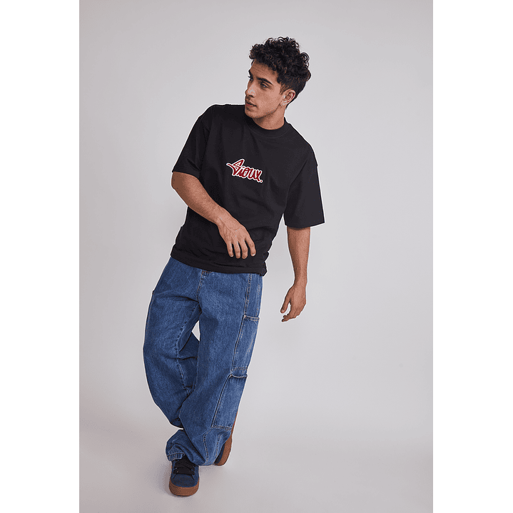 Jeans Hombre Cargo Corte Azul Sioux 3