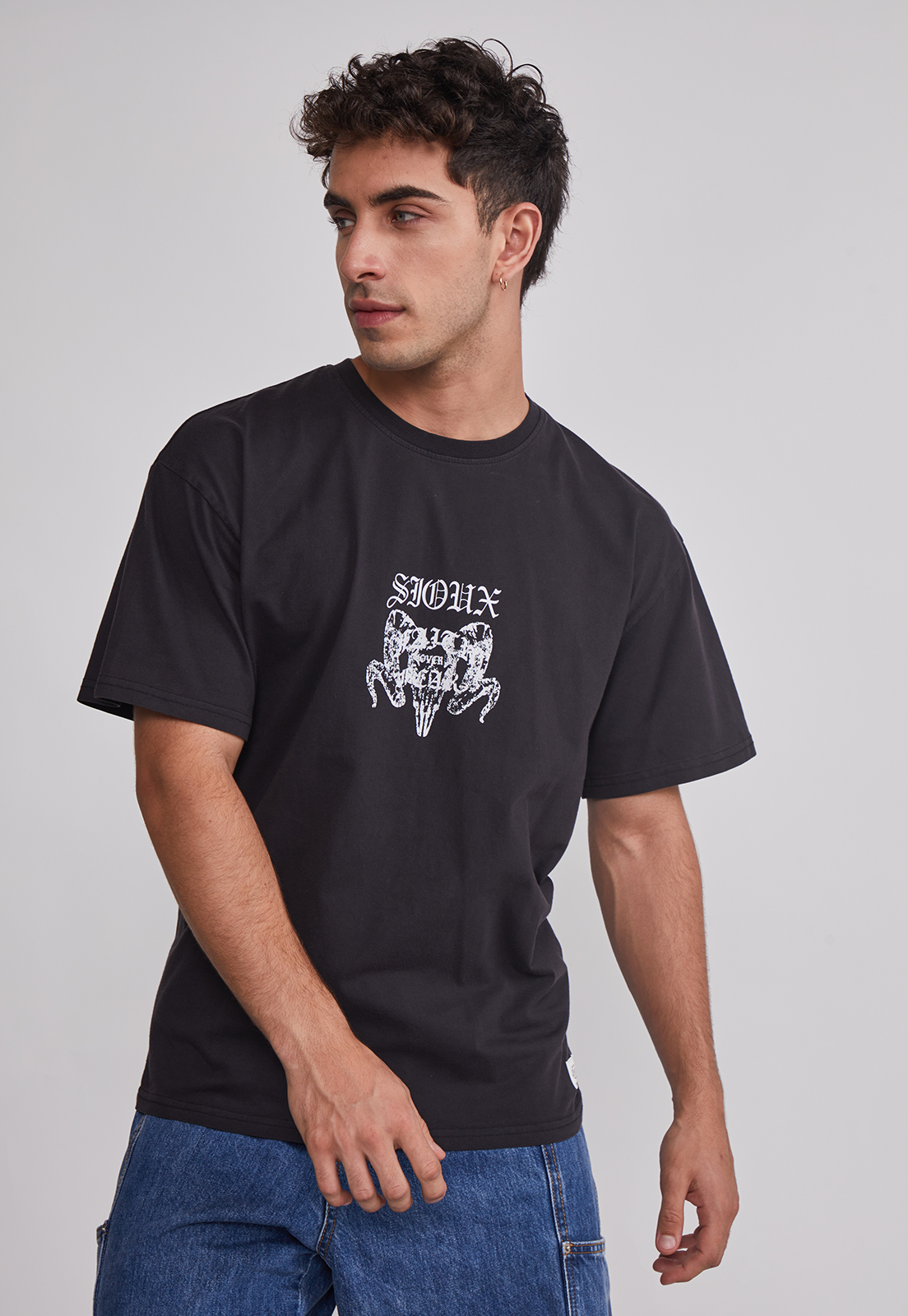 Polera Hombre Dúo Color Negro Sioux 1