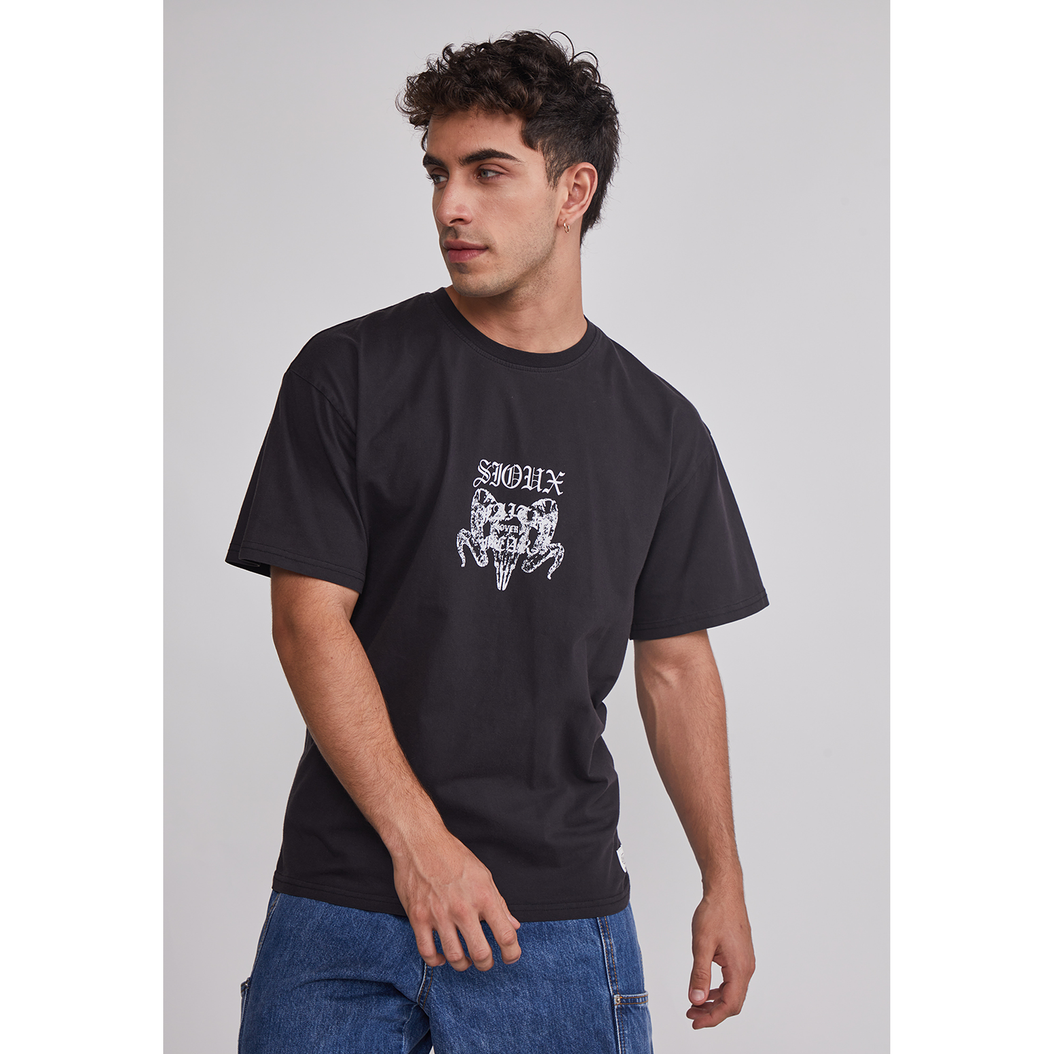 Polera Hombre Dúo Color Negro Sioux 1