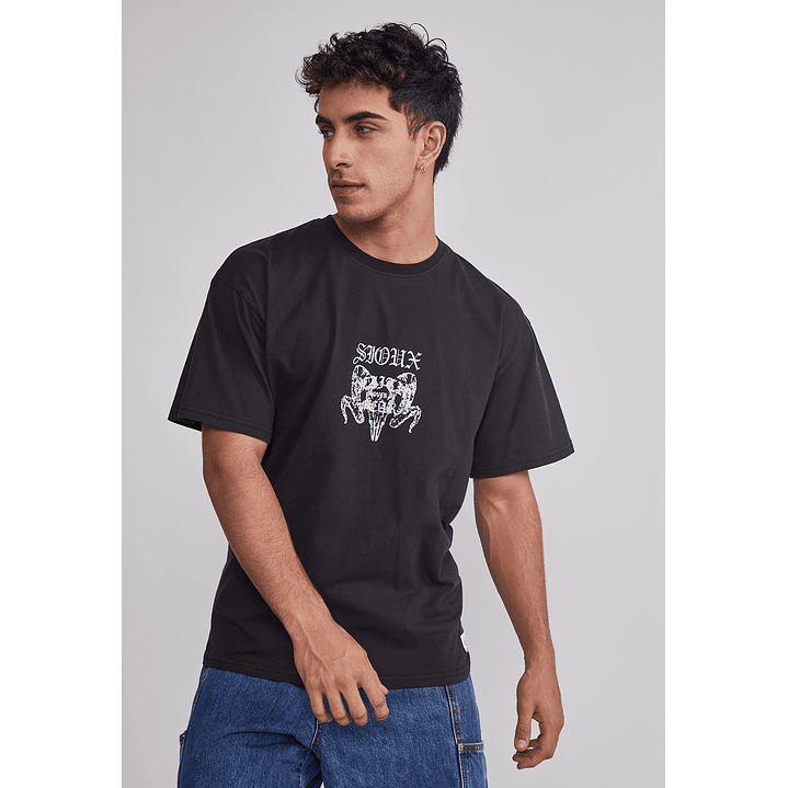 Polera Hombre Dúo Color Negro Sioux 1