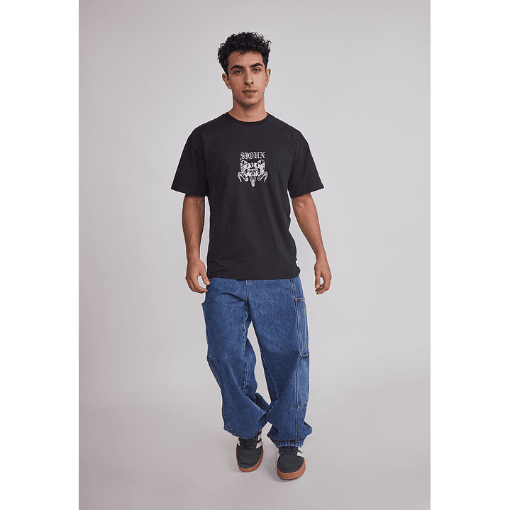 Polera Hombre Dúo Color Negro Sioux 2