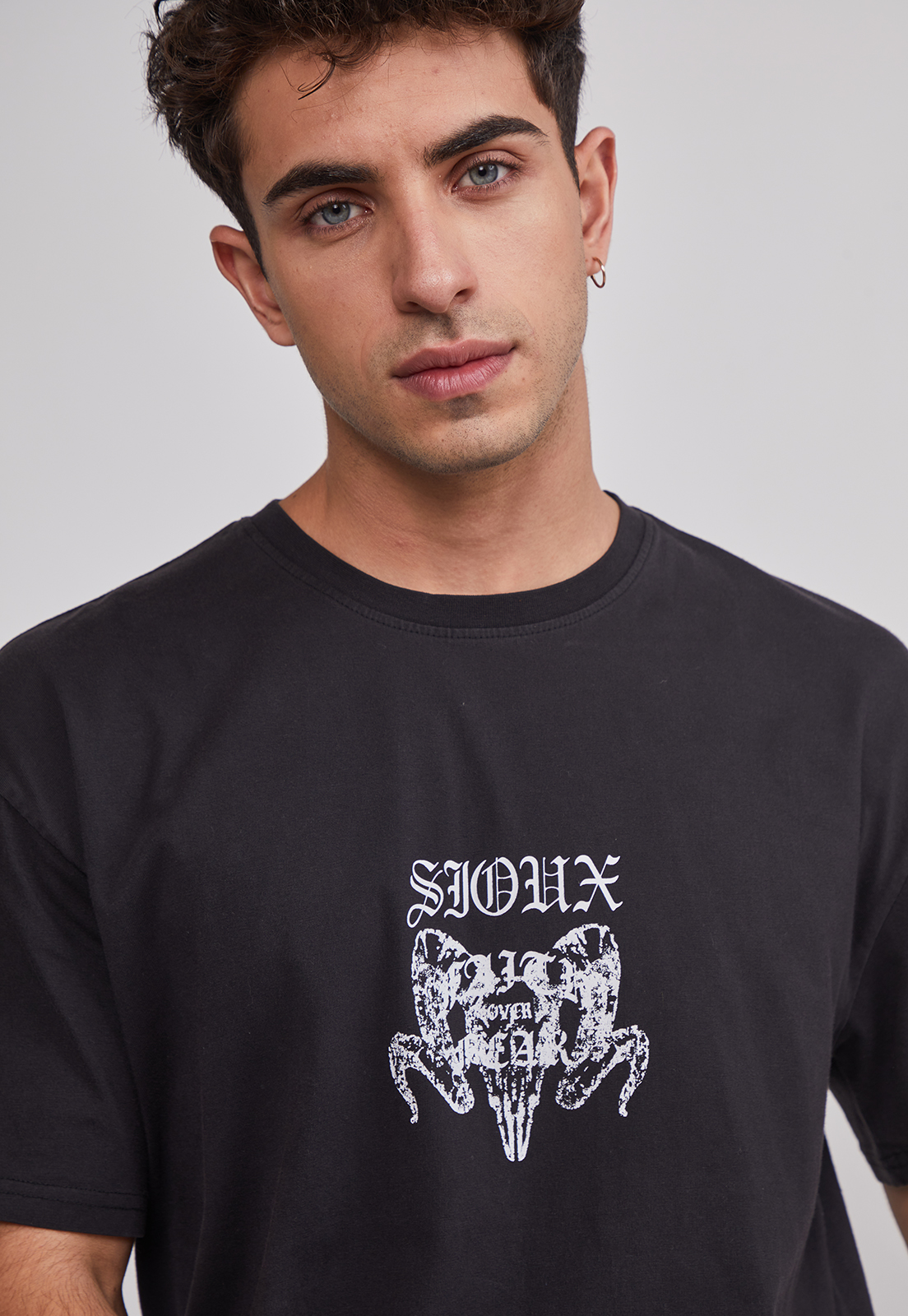 Polera Hombre Dúo Color Negro Sioux 4