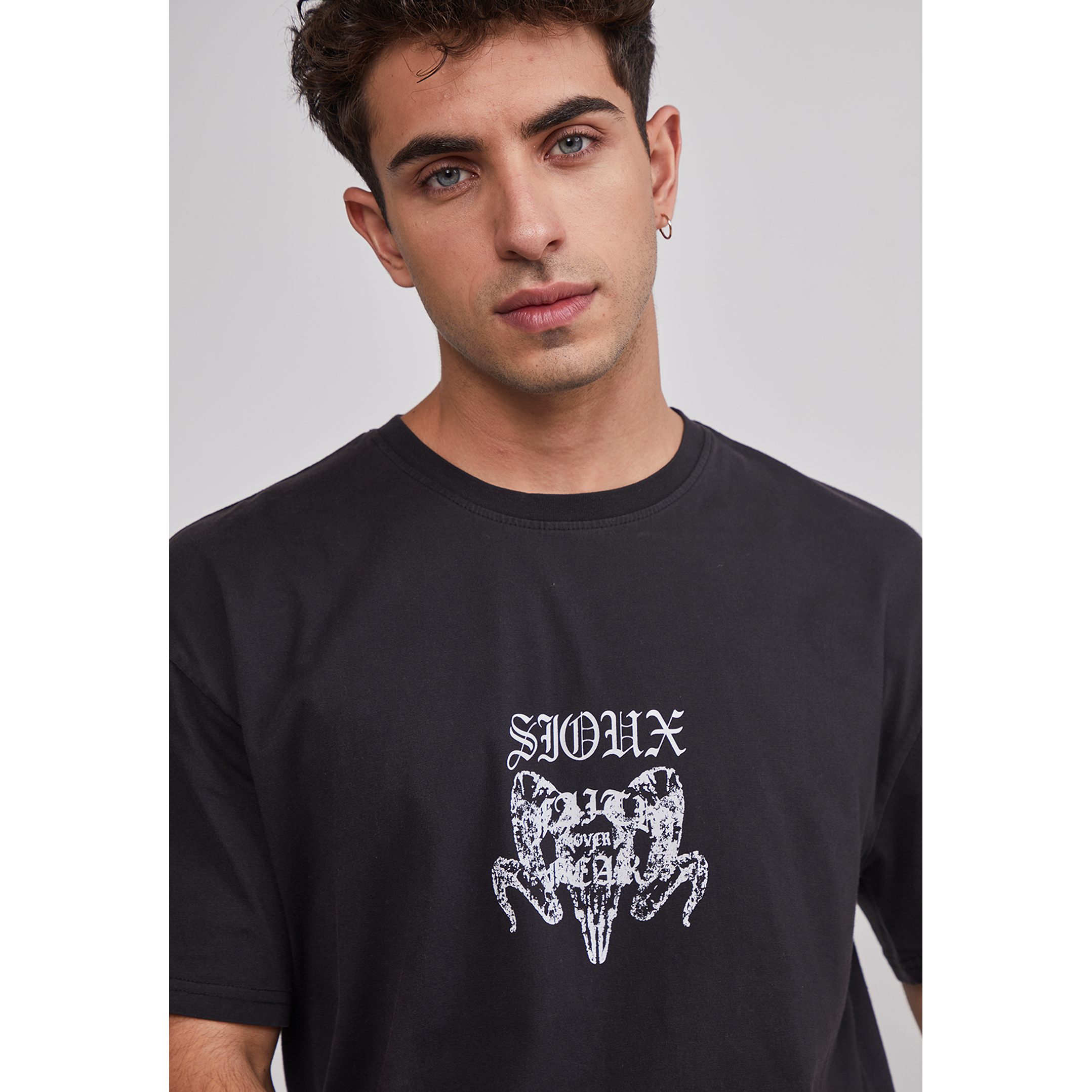 Polera Hombre Dúo Color Negro Sioux 4