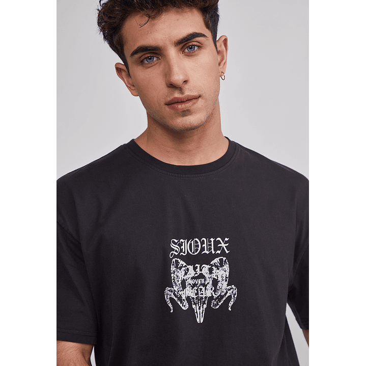 Polera Hombre Dúo Color Negro Sioux 4