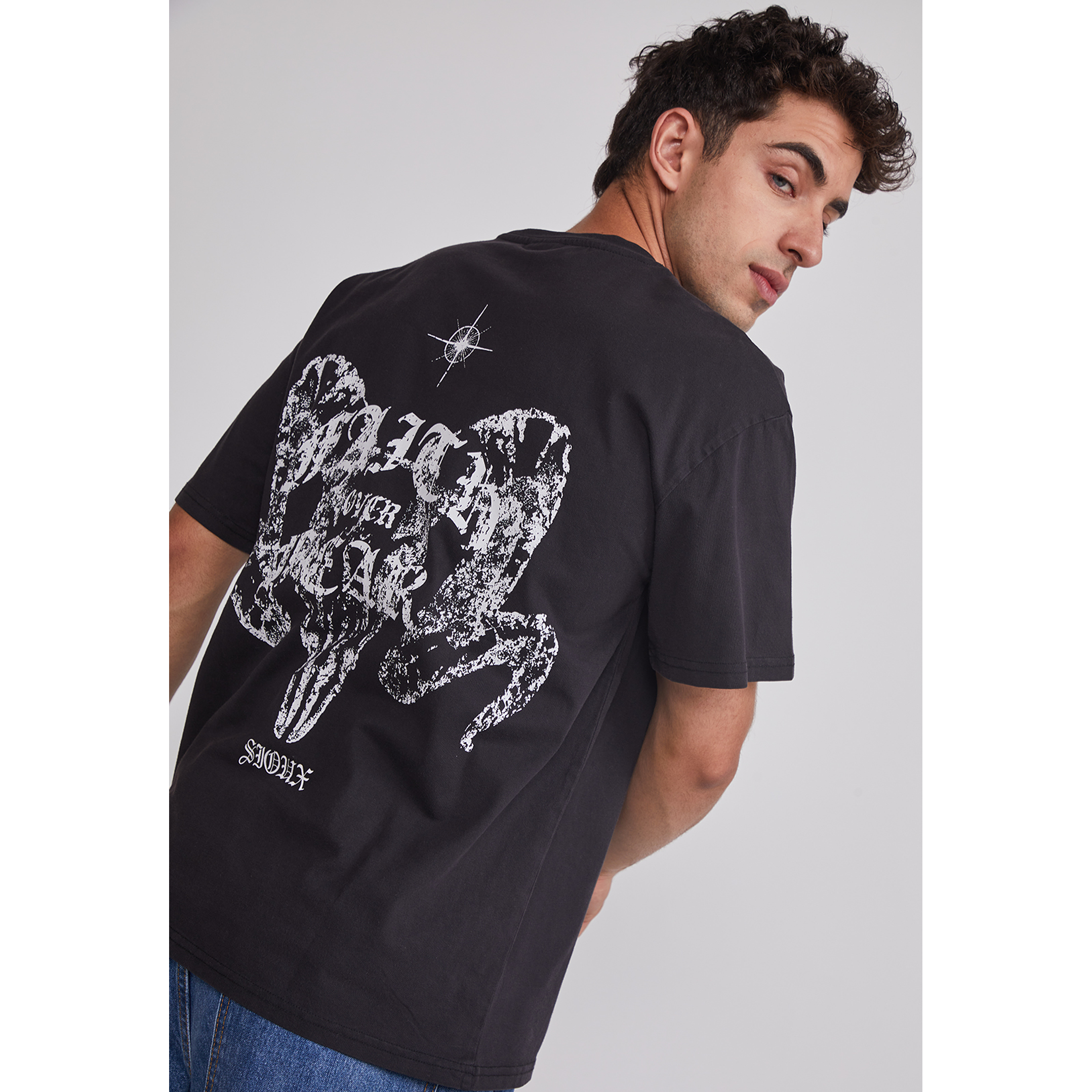 Polera Hombre Dúo Color Negro Sioux 5