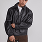 Chaqueta Hombre Efecto Piel Negro Sioux - Miniatura 1