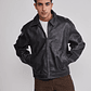 Chaqueta Hombre Efecto Piel Negro Sioux - Miniatura 3