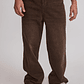 Jeans Hombre Super Baggy Liso Café Sioux - Miniatura 1