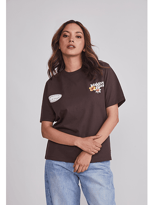 Polera Mujer Oversize Maldive Café Sioux