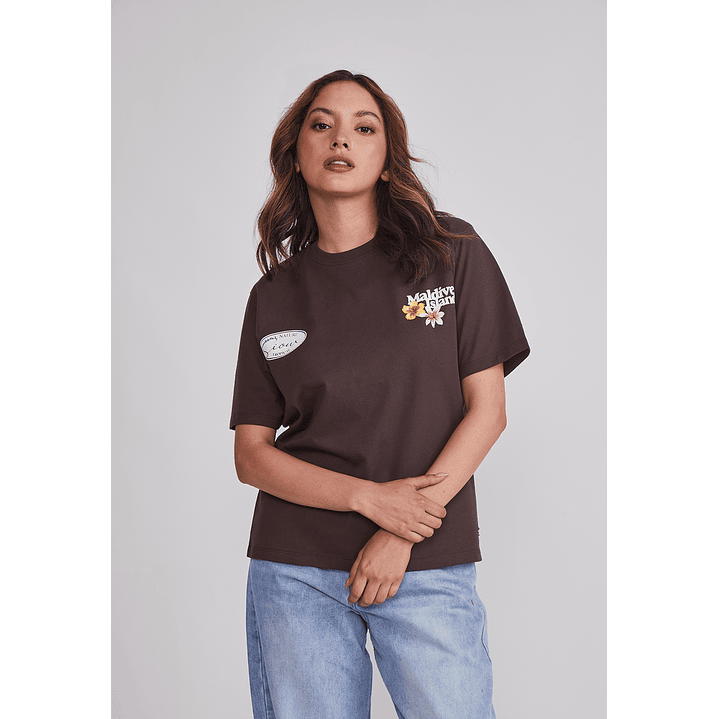 Polera Mujer Oversize Est Trend Café Sioux 1
