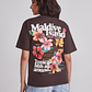 Polera Mujer Oversize Est Trend Café Sioux - Miniatura 3