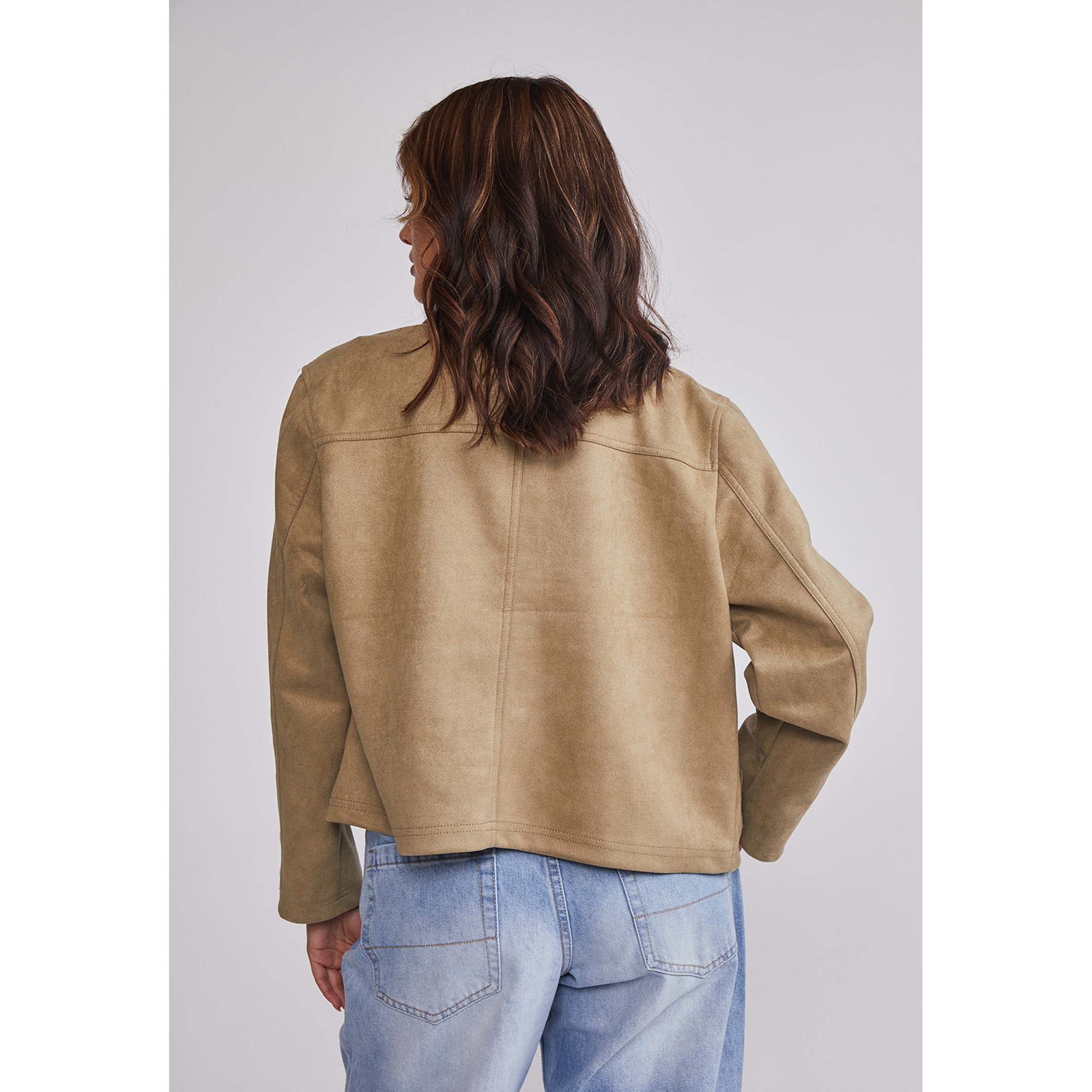 Chaqueta Mujer Bolsillos Delanteros Verde Sioux 3