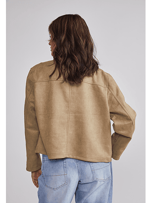 Chaqueta Mujer Bolsillos Delanteros Verde Sioux