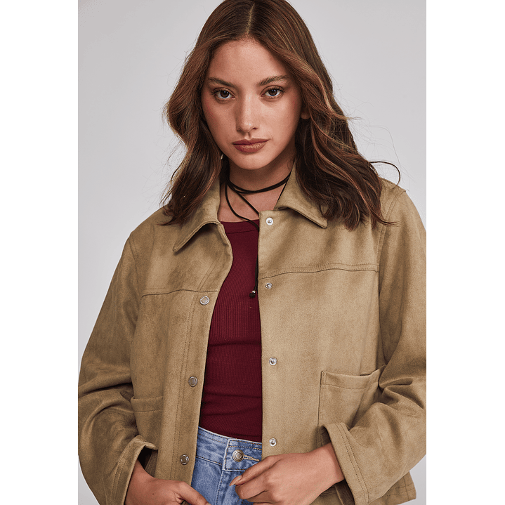 Chaqueta Mujer Bolsillos Delanteros Verde Sioux 4