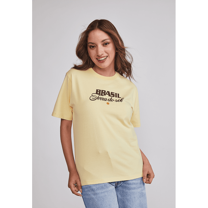 Polera Mujer Oversize Est Trend Amarillo Sioux 1