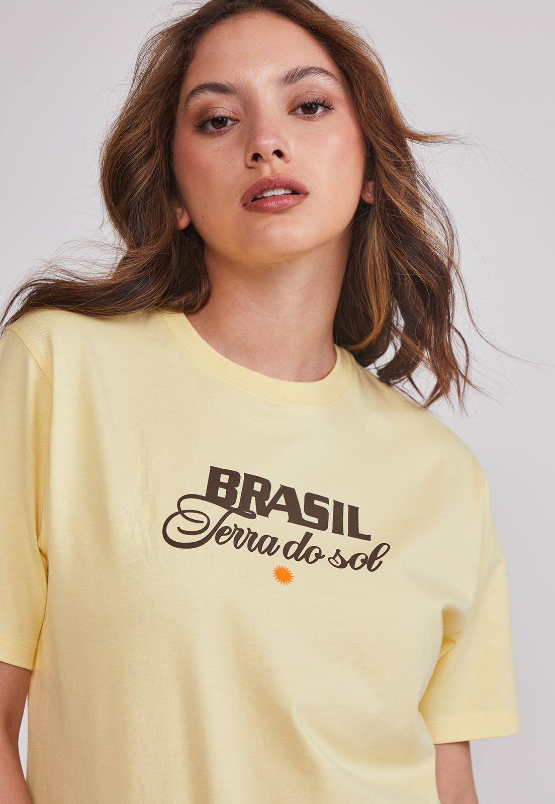Polera Mujer Oversize Brasil Amarillo Sioux 4