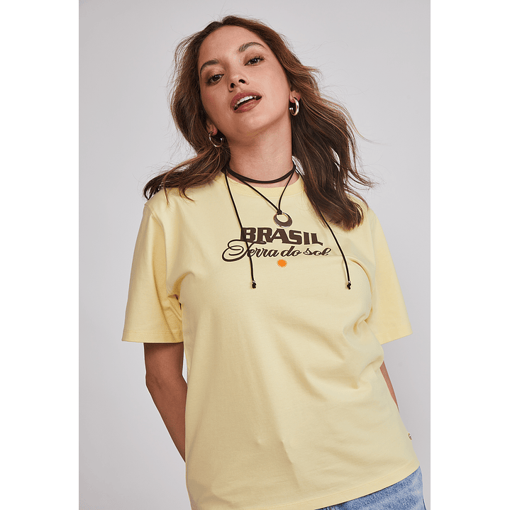 Polera Mujer Oversize Est Trend Amarillo Sioux 5