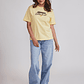 Polera Mujer Oversize Est Trend Amarillo Sioux - Miniatura 2