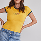 Polera Mujer Elasticada Brasil Amarillo Sioux - Miniatura 5