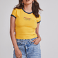 Polera Mujer Elasticada Brasil Amarillo Sioux - Miniatura 1