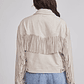 Chaqueta Mujer Suede Flecos Crudo Sioux - Miniatura 3