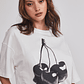 Polera Mujer Cherry Boxy Blanco Sioux - Miniatura 4