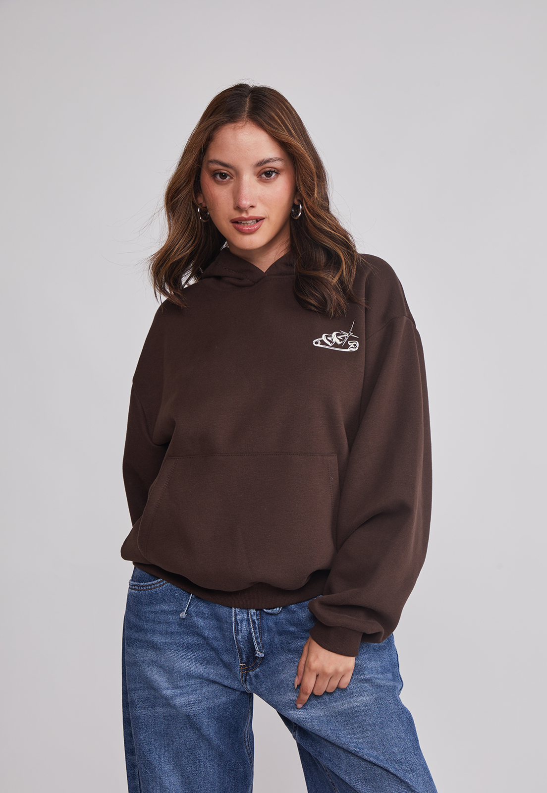 Polerón Mujer Estampado B&N Café Sioux 1