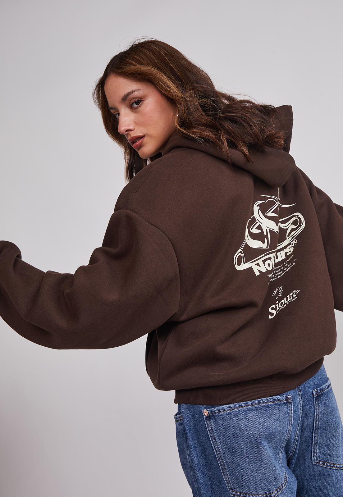 Polerón Mujer Estampado B&N Café Sioux 5