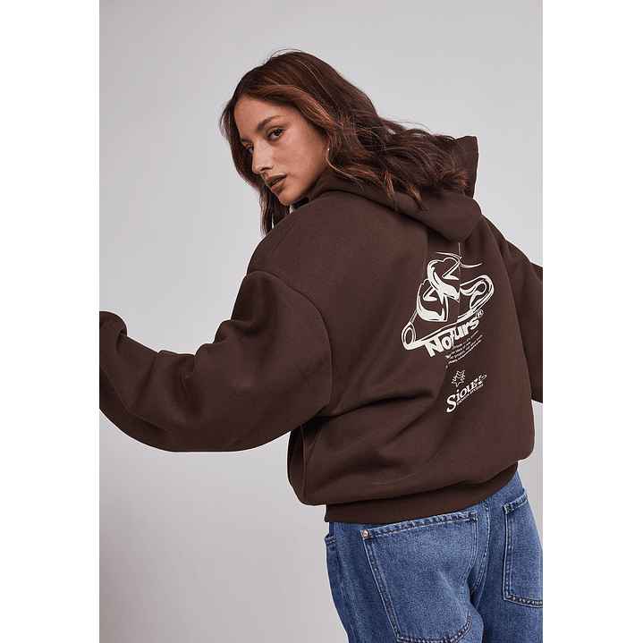 Polerón Mujer Estampado B&N Café Sioux 5