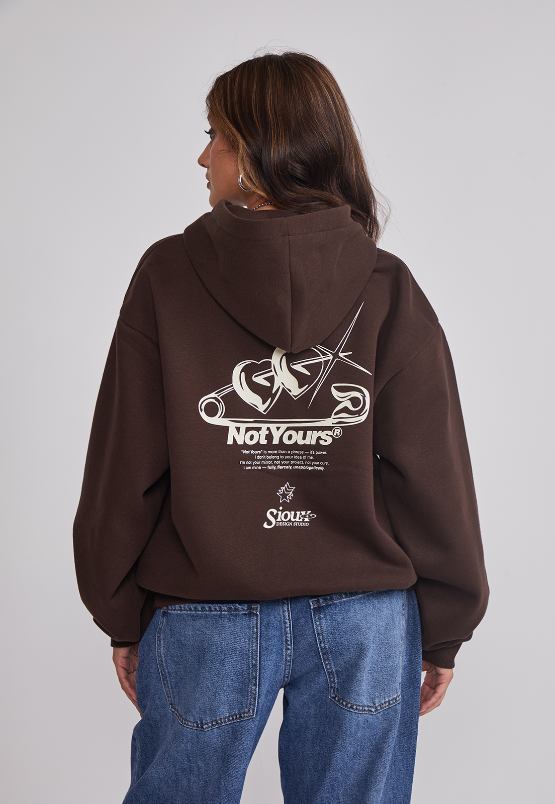 Polerón Mujer Estampado B&N Café Sioux 2