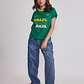 Polera Mujer Fútbol Brazil Verde Sioux - Miniatura 2