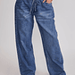 Jeans Mujer Baggy Loose Azul Sioux - Miniatura 1