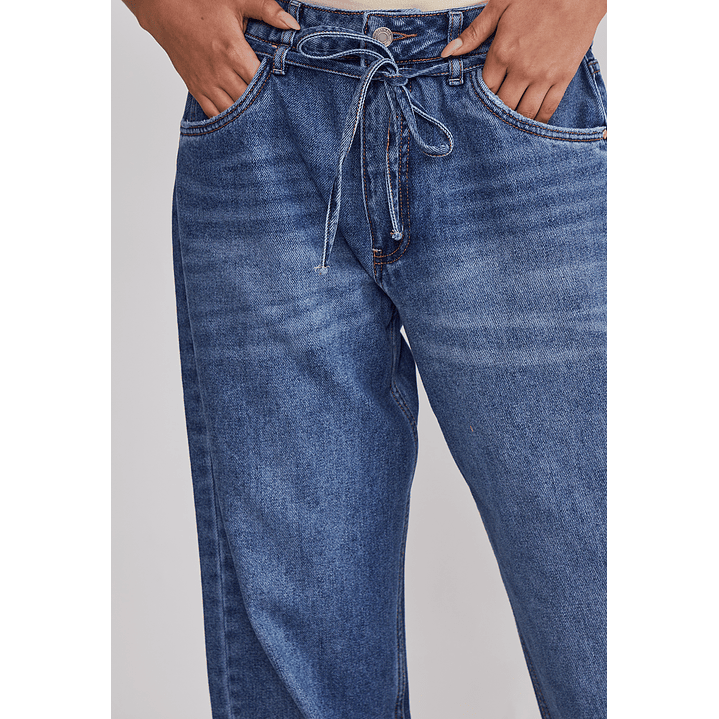 Jeans Mujer Baggy Loose Azul Sioux 4