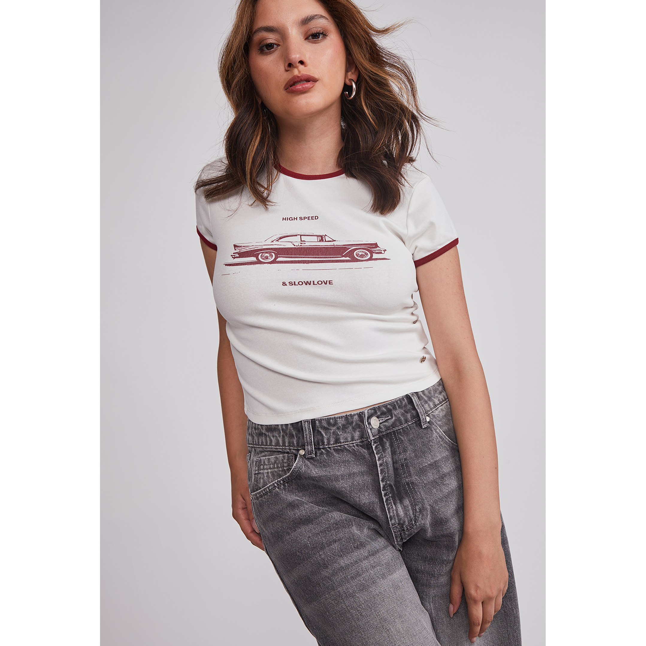 Polera Mujer Auto Blanco Sioux 5
