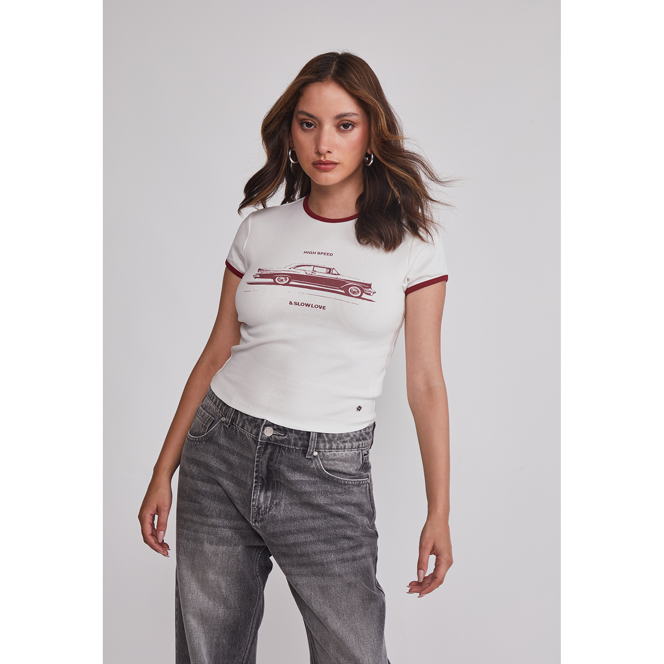 Polera Mujer Auto Blanco Sioux 1