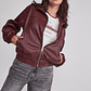 Chaqueta Mujer Ecocuero Burdeo Sioux - Miniatura 5