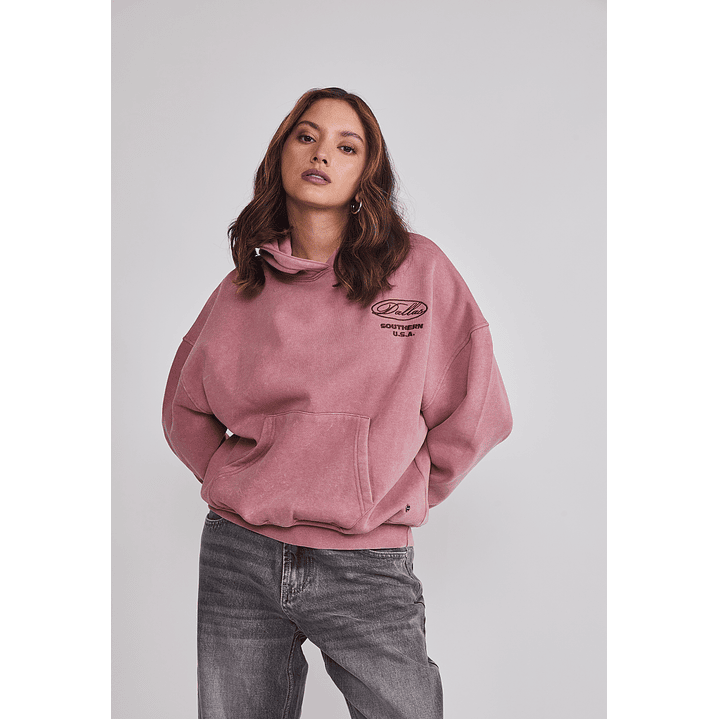 Polerón Mujer Bordado Espalda Rosado Sioux 1